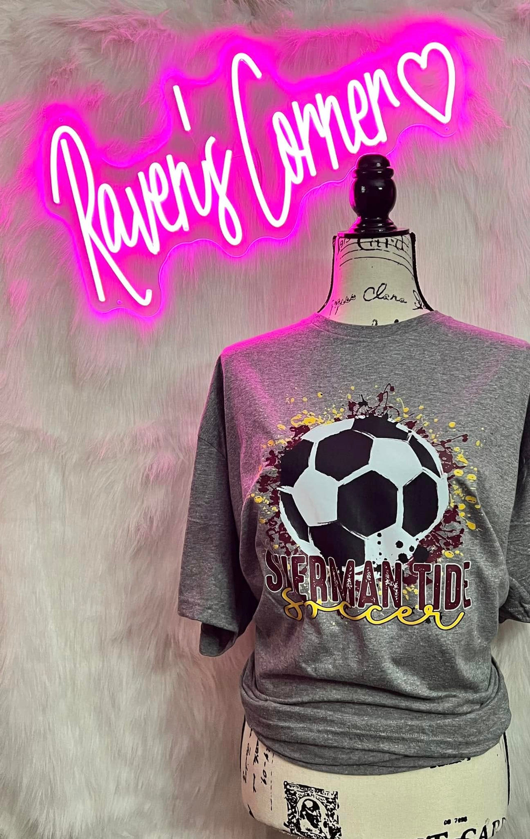 Sherman Tide Soccer Splatter Tee