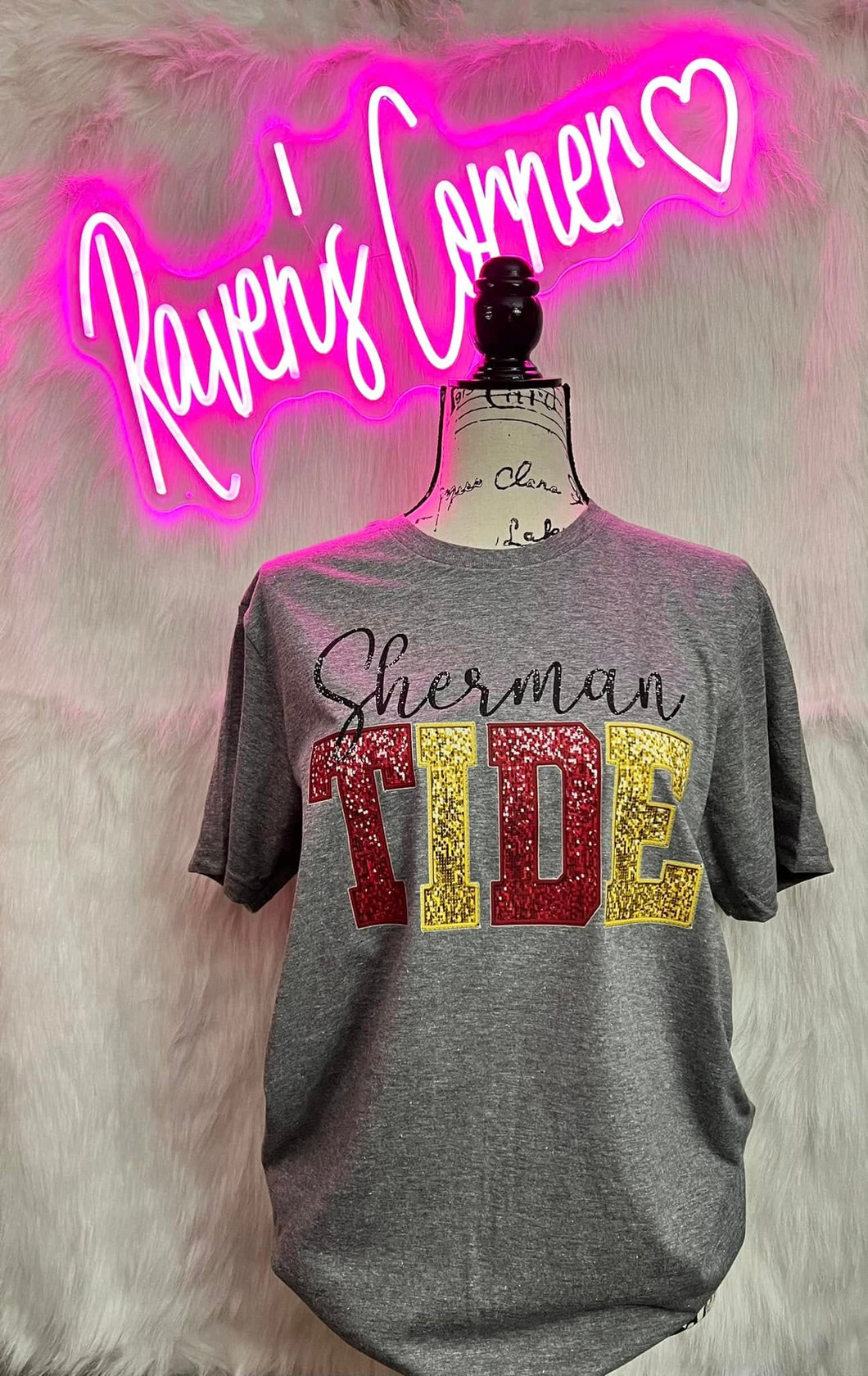 Sherman Tide Faux Sequins Tee