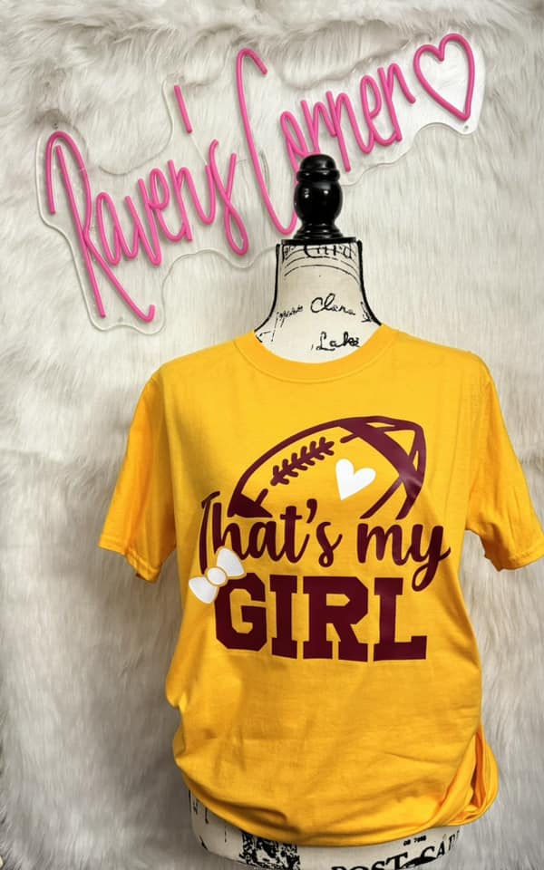 That's My Girl Football Tee