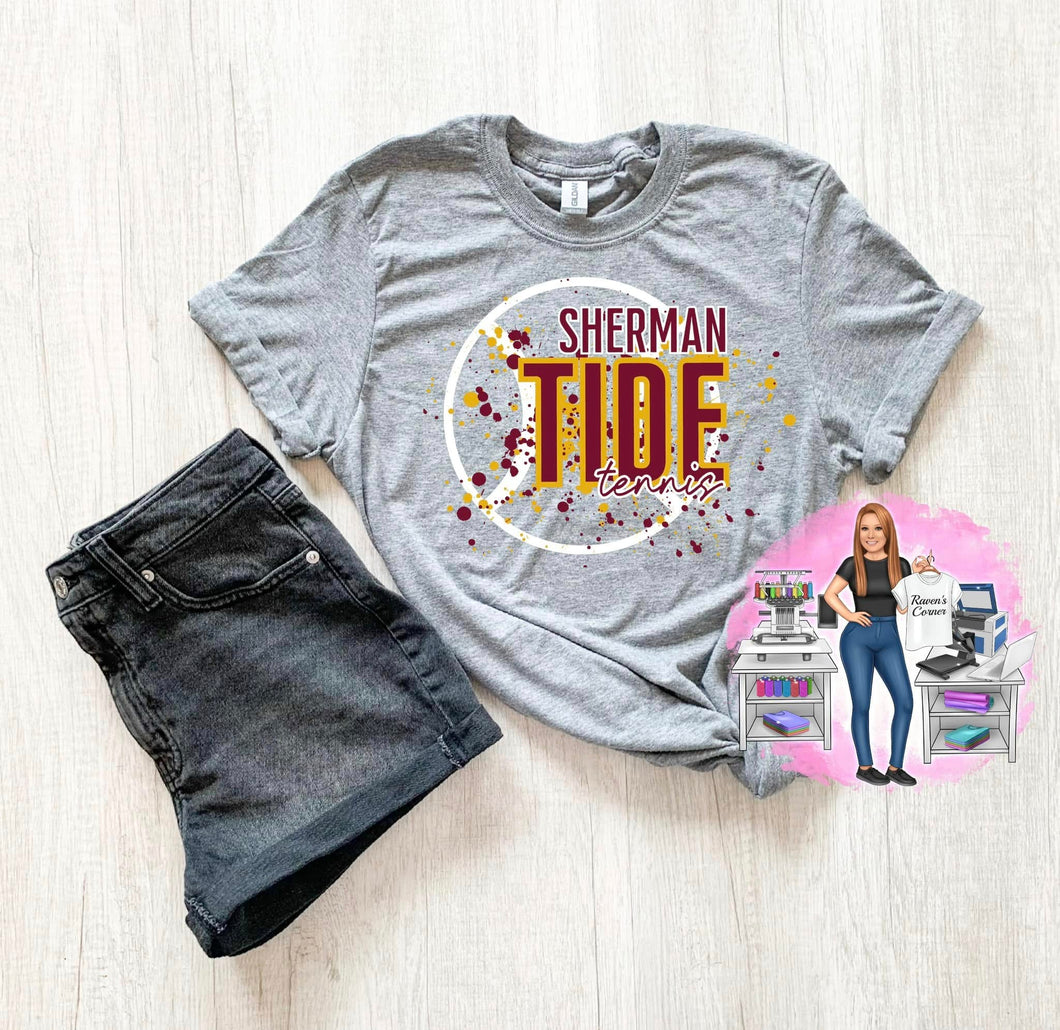 Sherman Tide Tennis Splatter Tee