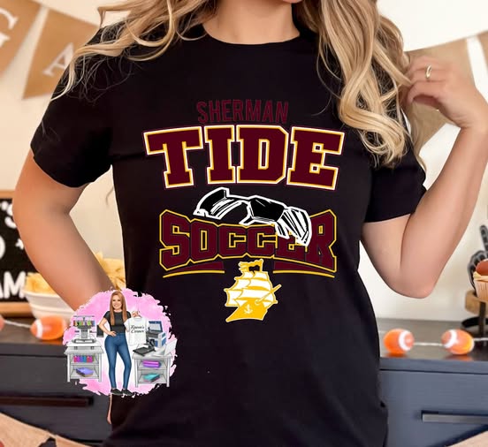 Sherman Tide Soccer Tee