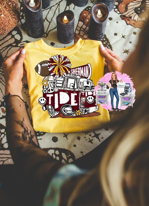 Sherman Tide Football / Cheer Van Tee