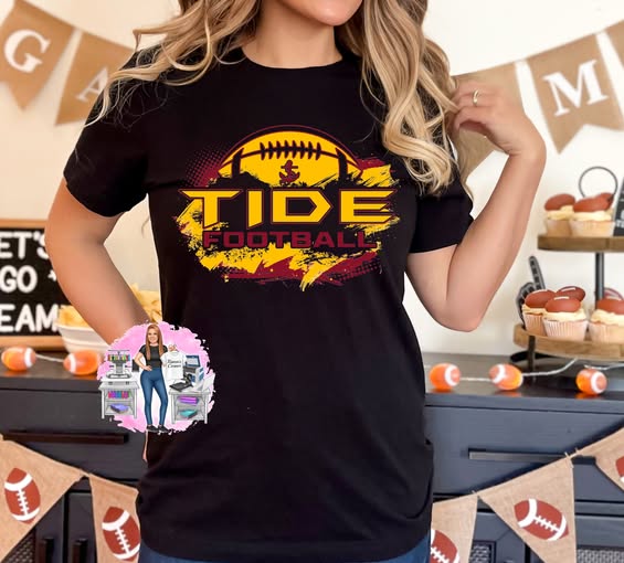 Sherman Tide Football Tee