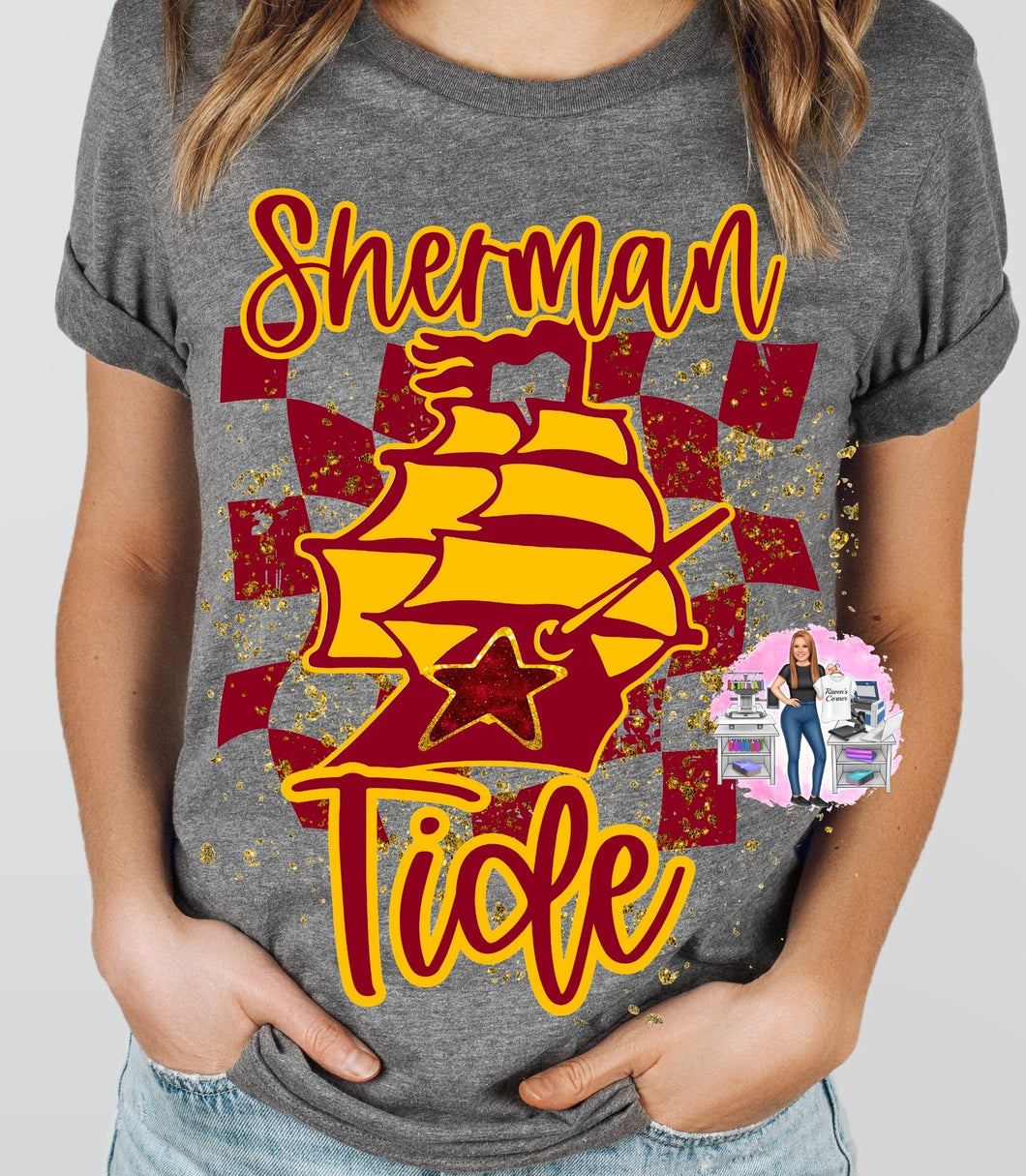 Sherman Tide Checkered Tee