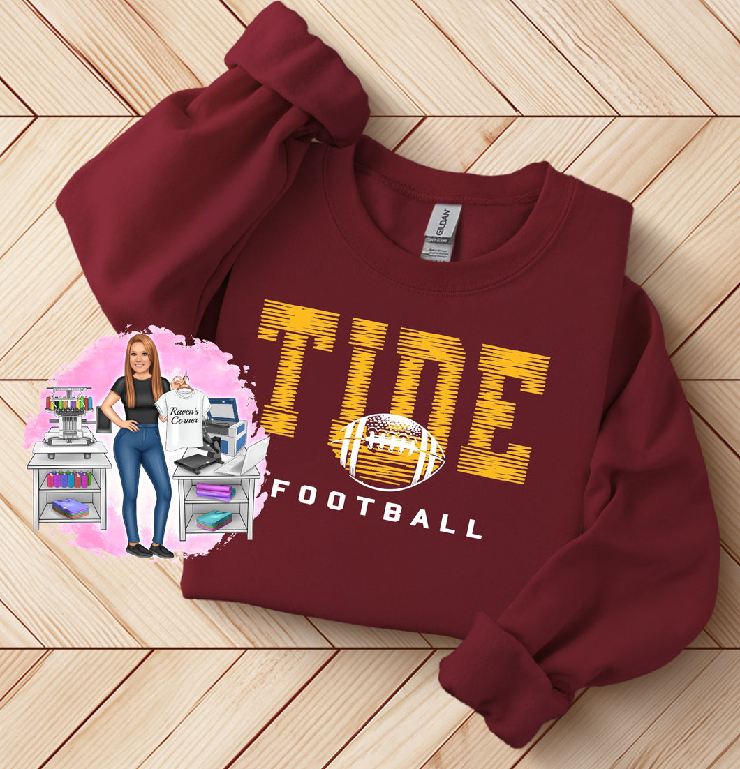 Tide Football Tee