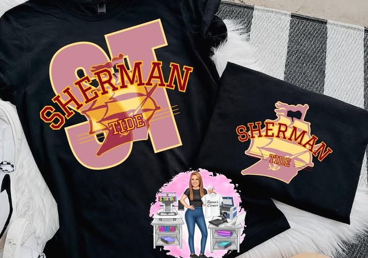 ST Sherman Tide Mascot Tee