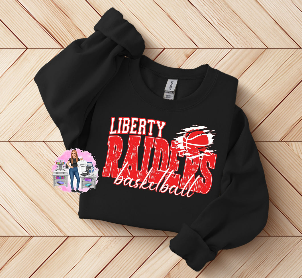 Liberty Raiders Basketball Tee