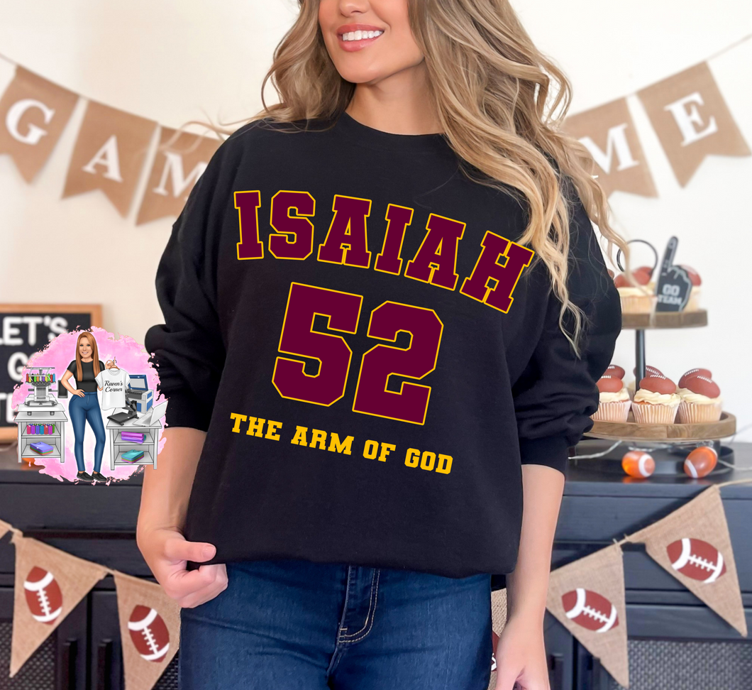 Custom Jersey Number Bible Verse Tee