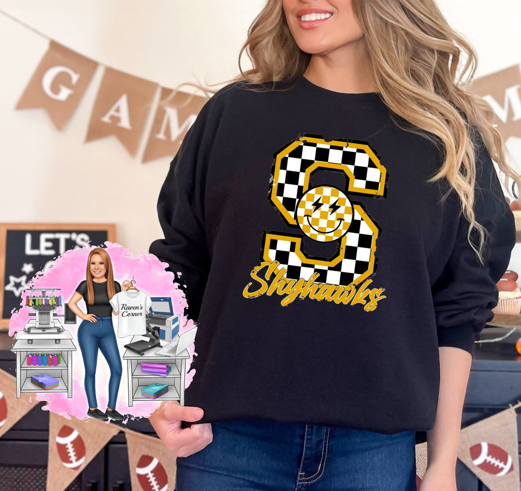 Skyhawks Checkered Tee