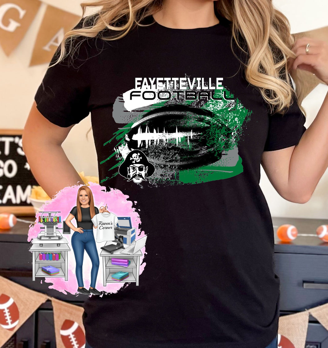 Fayetteville Pirates Football Tee