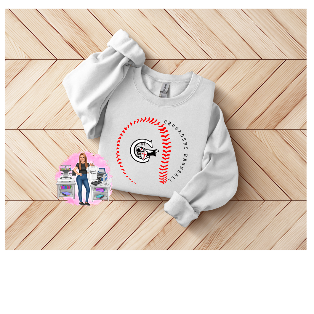 GBCS Crusaders Baseball Tee, Sweatshirt, Long Sleeves, or Hoodie Fundraiser