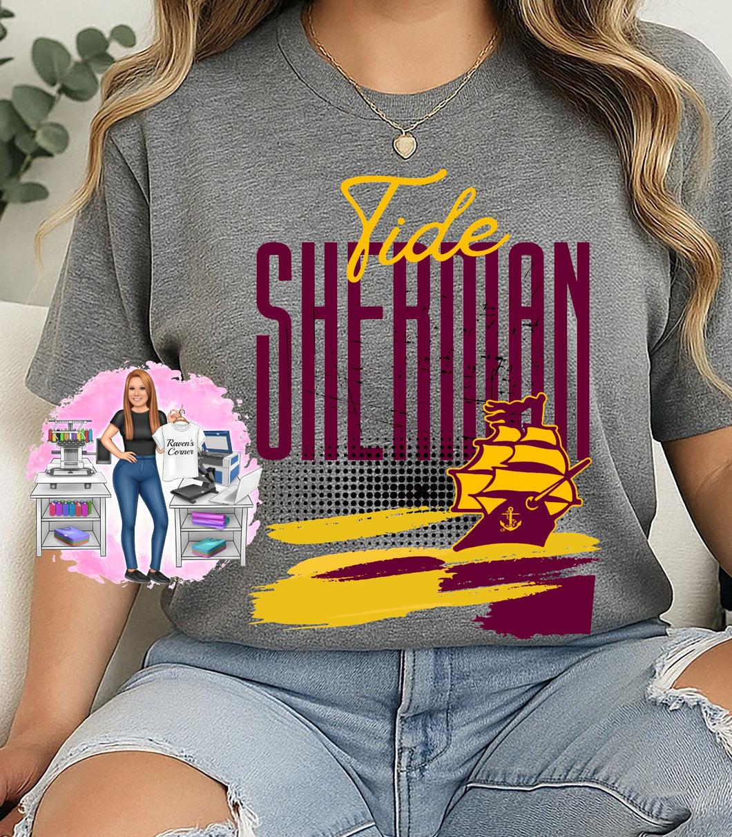 Tide Sherman Ship Tee
