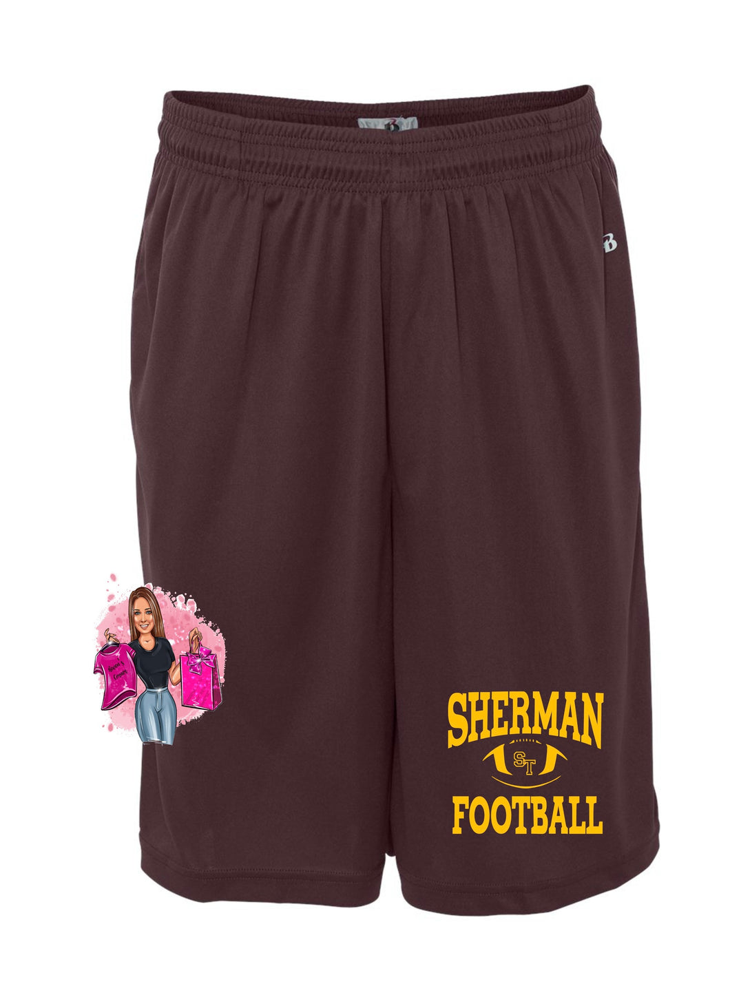 Sherman Jr High Player Pack Training Shorts with Pockets