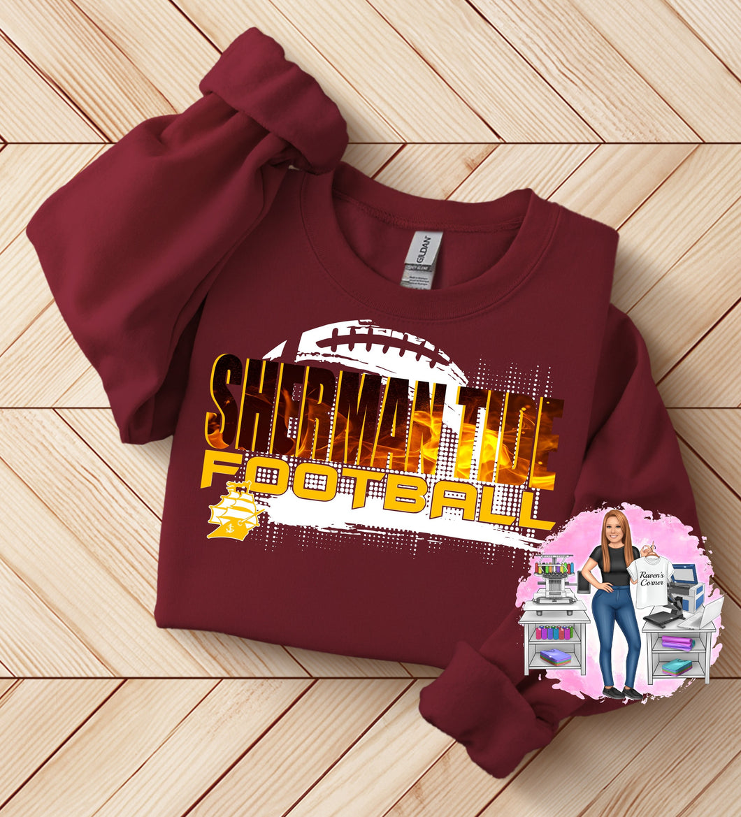 Sherman Tide Football Tee