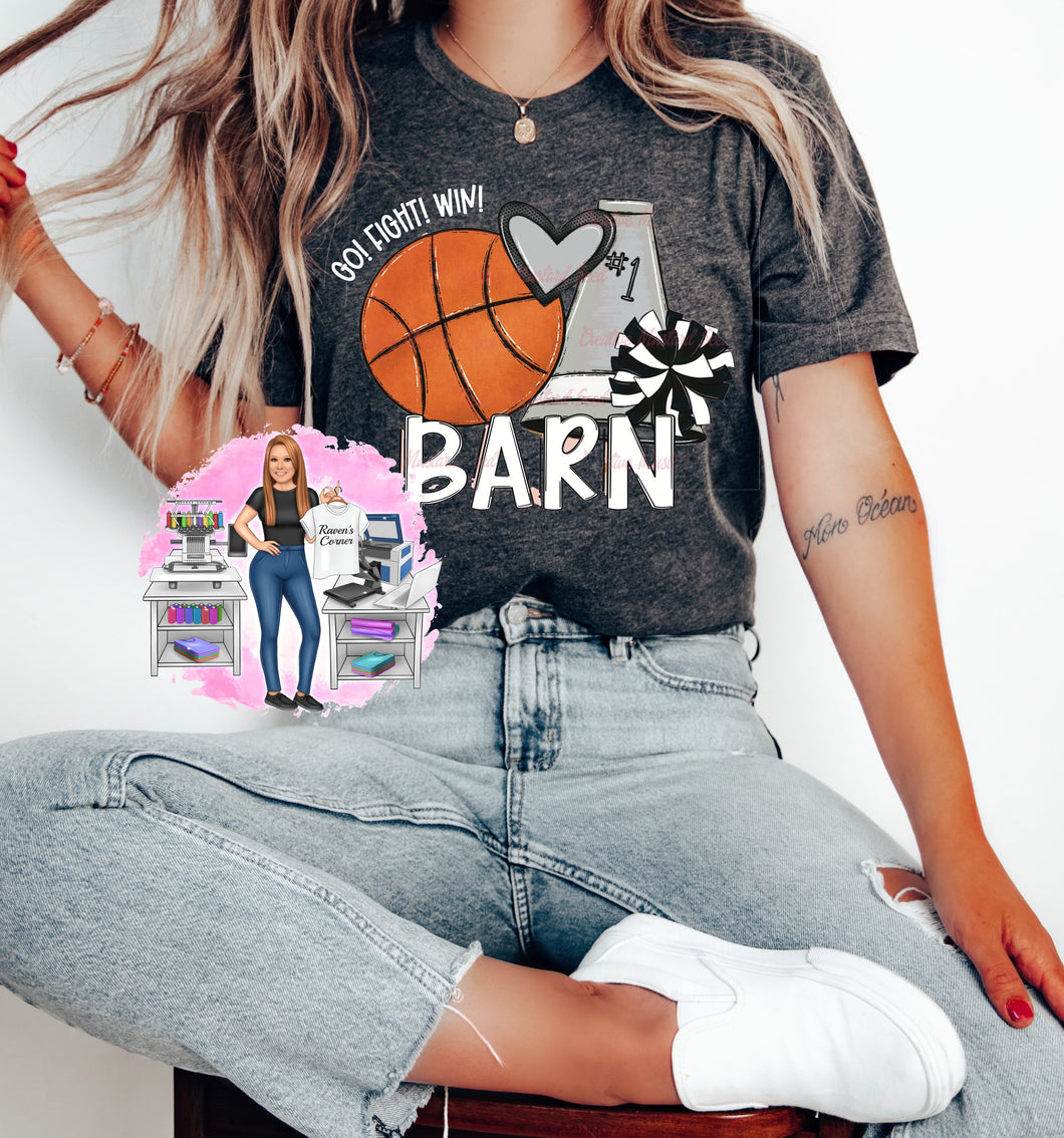 Barn Basketball & Cheer Tee, Sweatshirt, or Hoodie