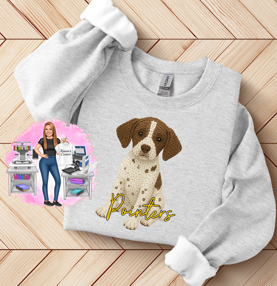 Pointers Faux Crochet Puppy