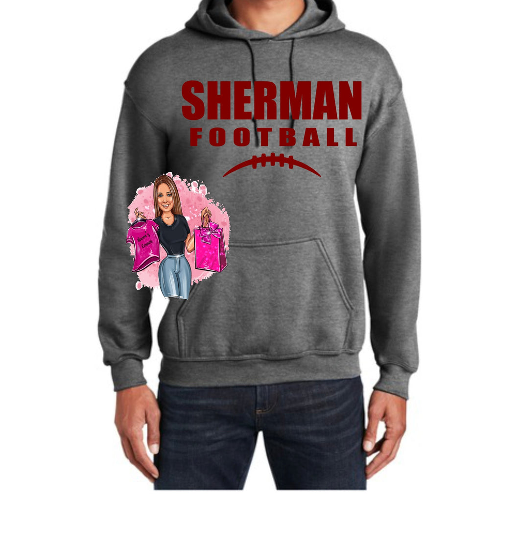 Sherman Jr High Player Pack Design #2 Hoodie