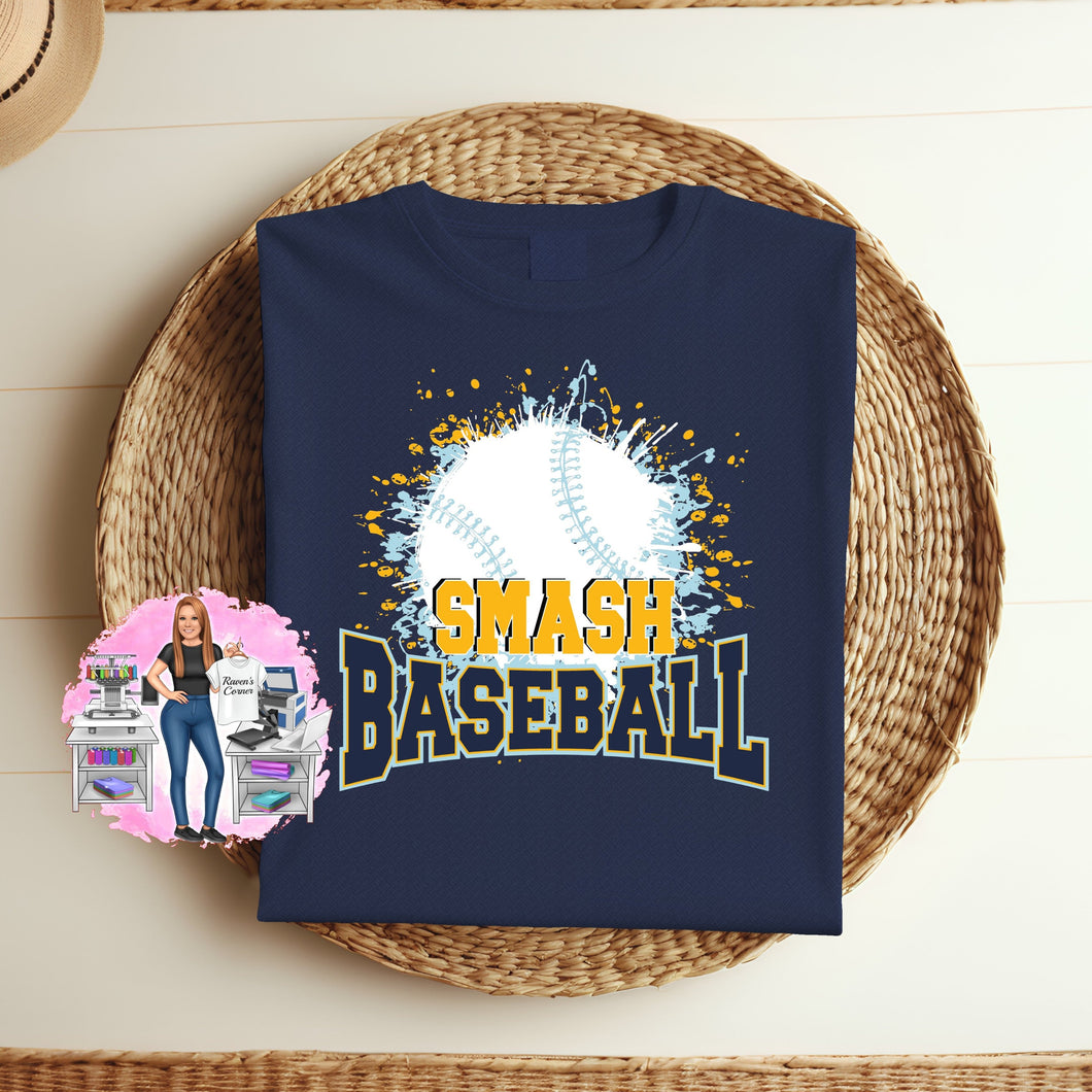 Smash Baseball Splatter Tee