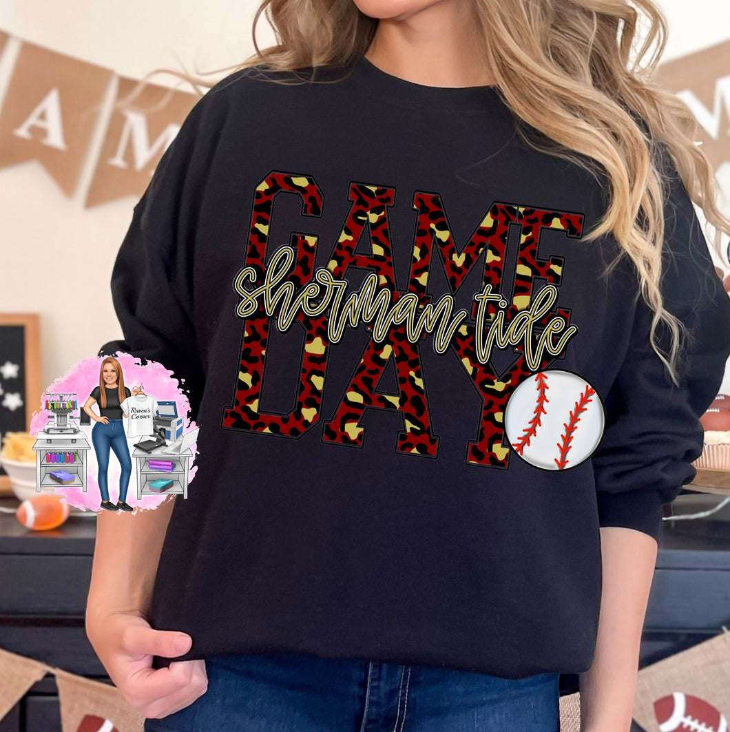 Game Day Sherman Tide Baseball