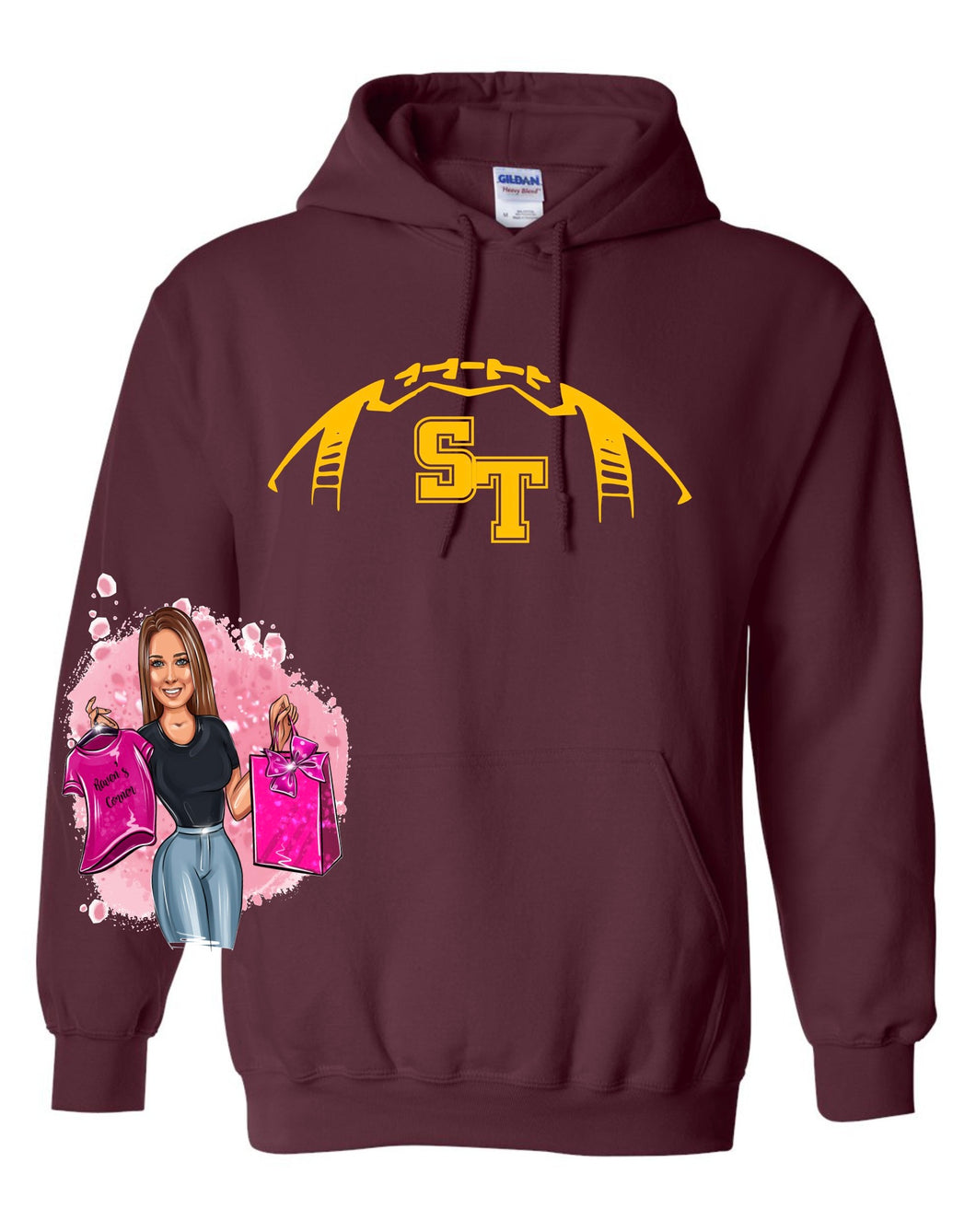 Sherman Jr High Player Pack Design #1 Hoodie