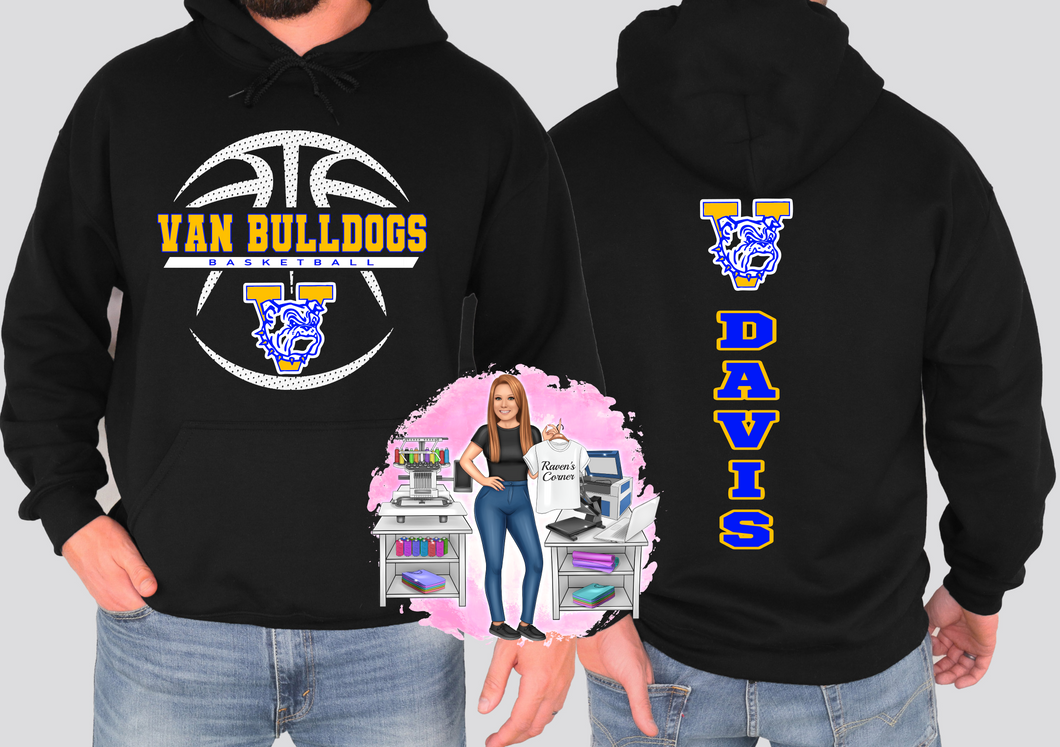 Van High School Basketball Hoodie