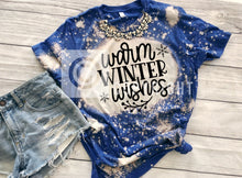 Load image into Gallery viewer, Warm Winter Wishes Bleached Tee
