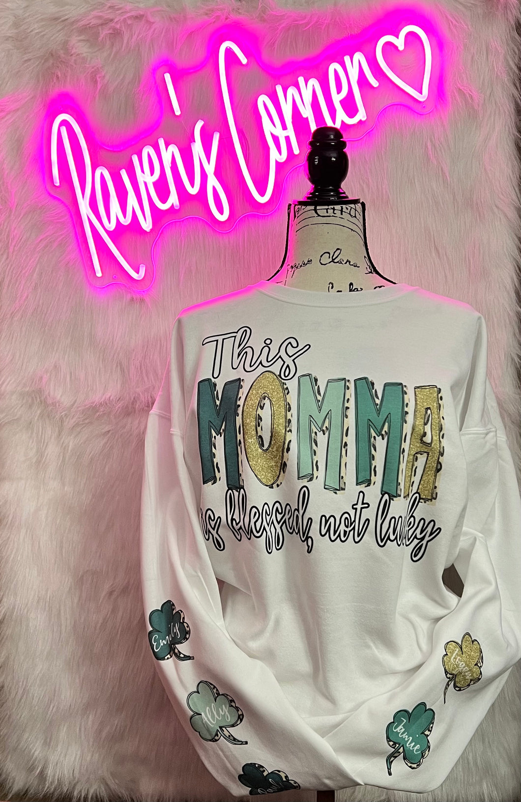 This Mama Is Lucky Not Blessed Sweatshirt