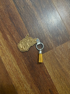 West Virginia Wooden Keychain