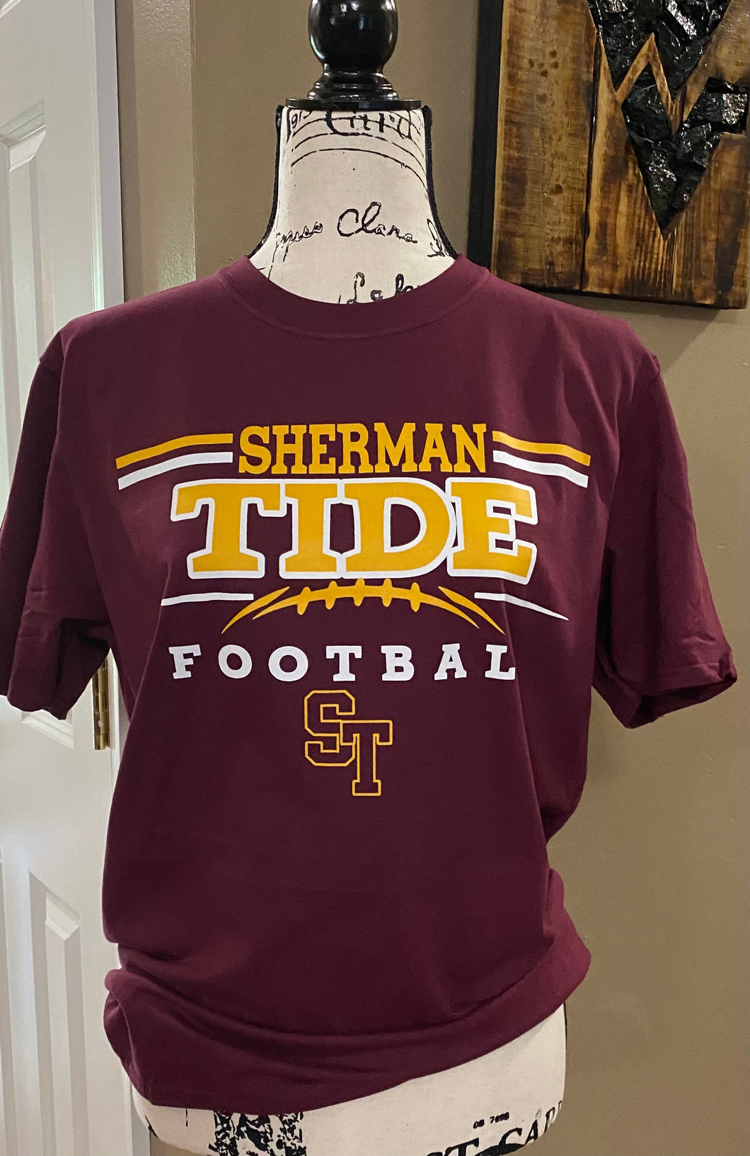 Sherman Tide Football Tee Fan Gear