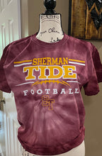 Load image into Gallery viewer, Sherman Tide Tie Dye Football Tee Fan Gear
