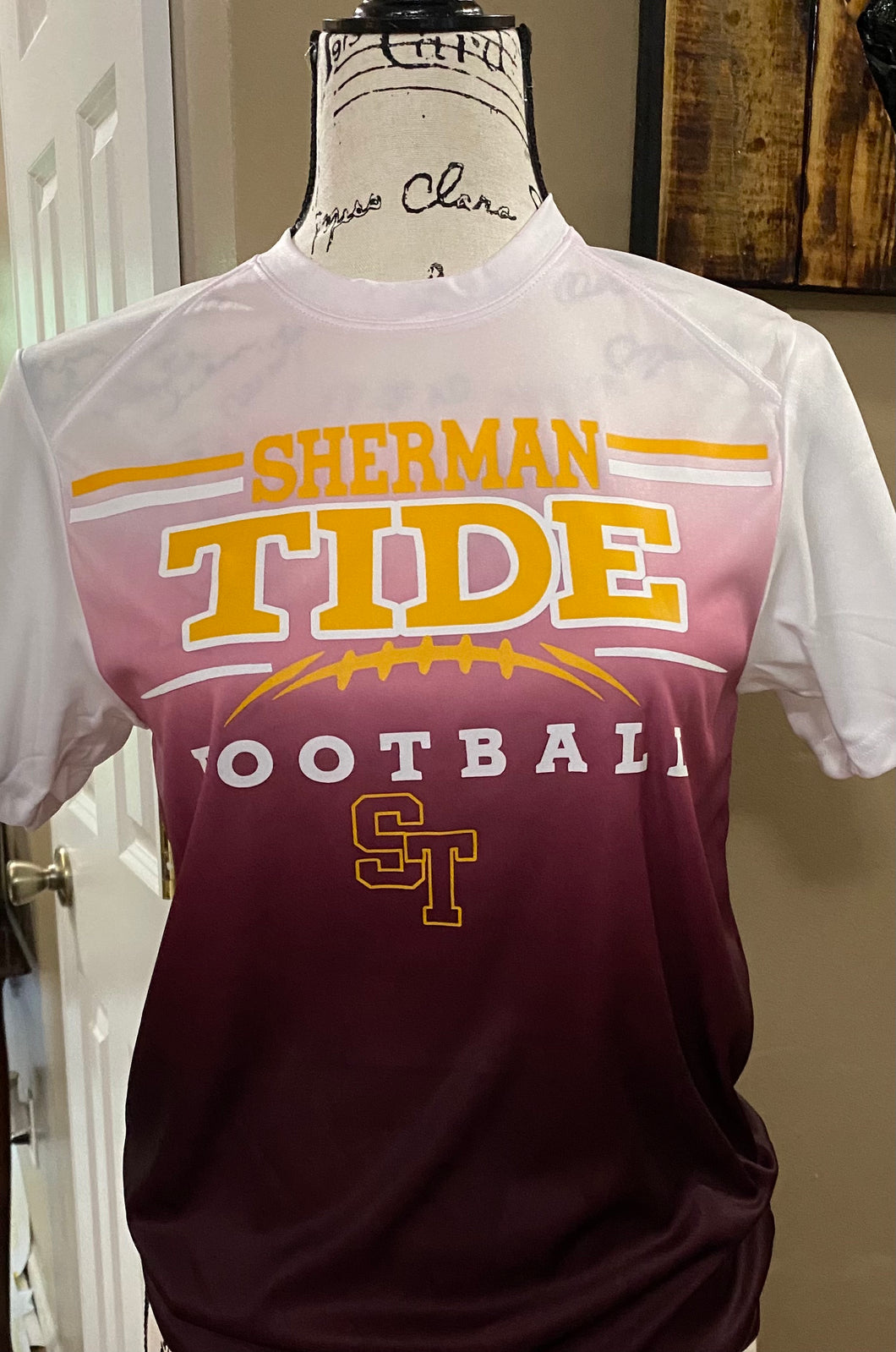 Sherman Tide Football Ombre Tee Fan Gear