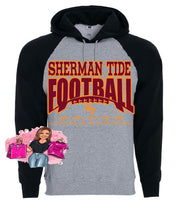 Load image into Gallery viewer, Sherman Tide Athletic Fleece Banner Hooded Sweatshirt 2022 Maroon and Gold Fan Gear
