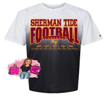 Load image into Gallery viewer, Sherman Tide Football Ombre Tee Fan Gear 2022 Maroon and Gold Fan Gear
