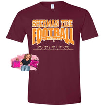 Load image into Gallery viewer, Sherman Tide Football Softstyle Tee Fan Gear 2022 Maroon and Gold Fan Gear
