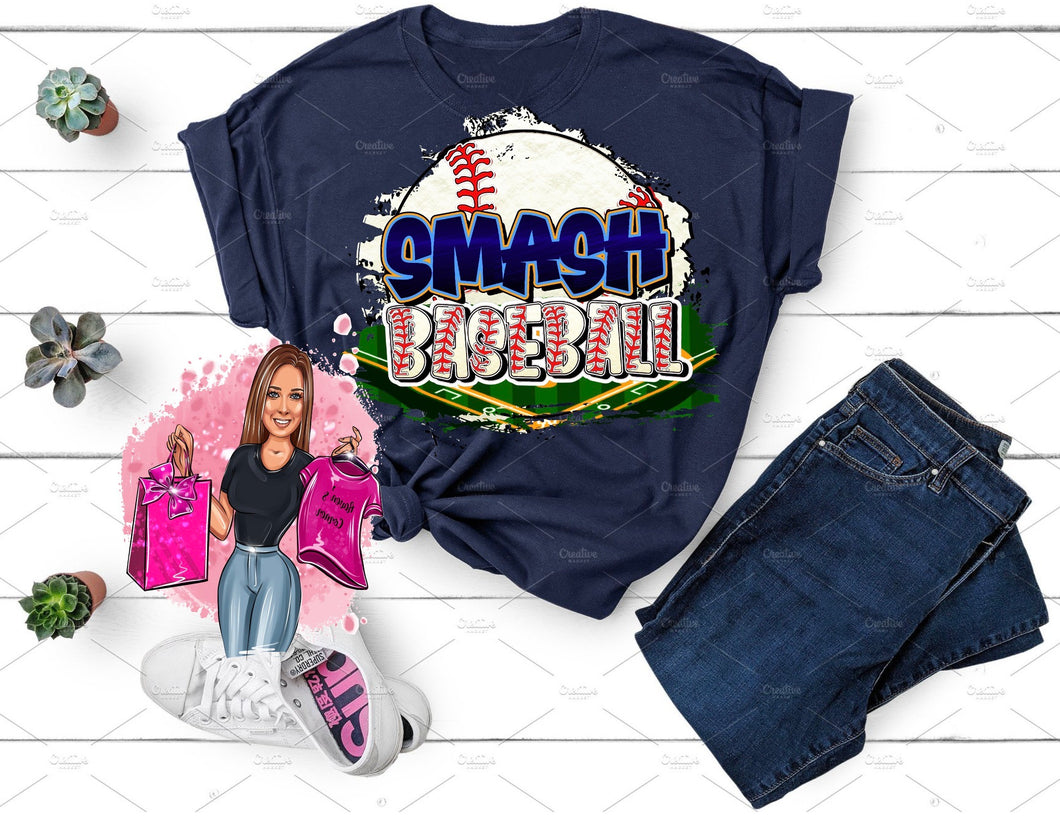 Smash Baseball Tee