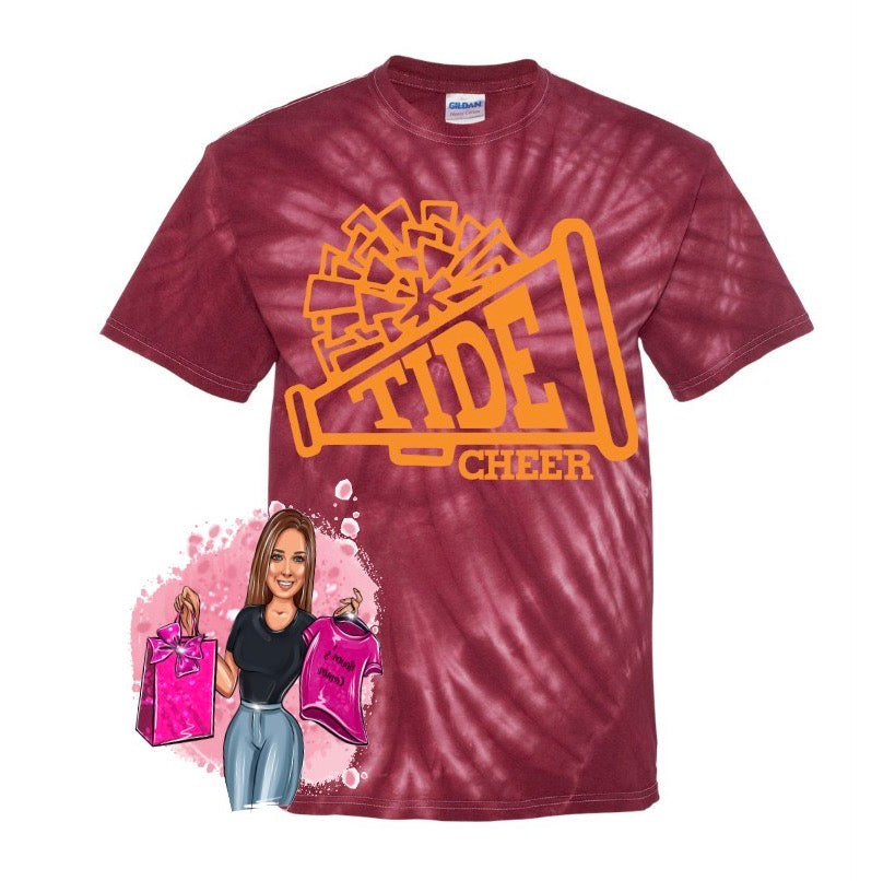 Tide Cheer Tie Dye Tee Fan Gear