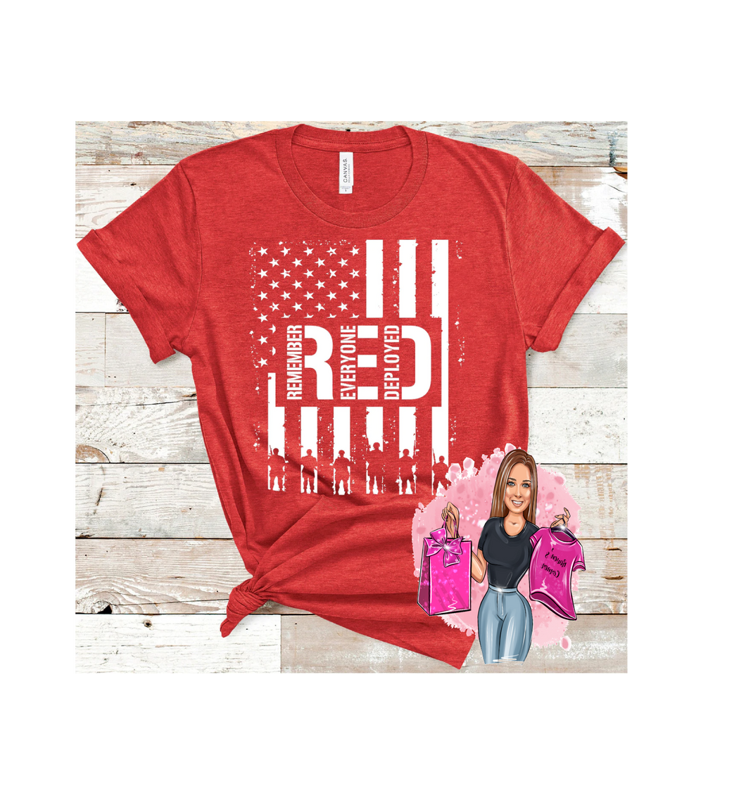 RED Remember Everyone Deployed Tee