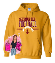 Load image into Gallery viewer, Sherman Tide Hoodie Fan Gear SHS Football
