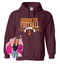 Load image into Gallery viewer, Sherman Tide Hoodie Fan Gear SHS Football
