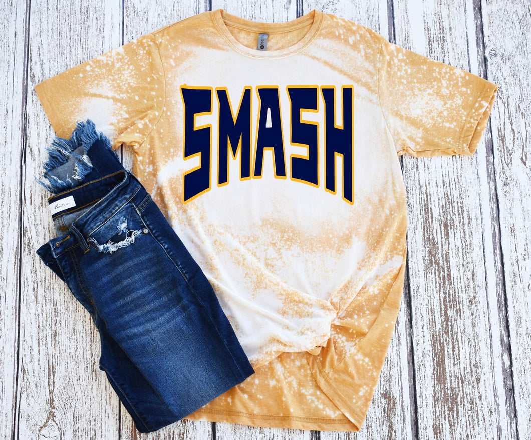 Smash Bleached Tee - Gold